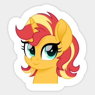 Sunset Shimmer portrait short mane Sticker